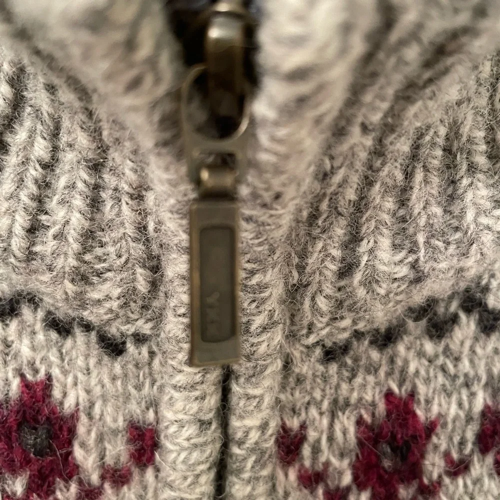 L.L. Bean 100% Lambswool Full Zip Cardigan Size Extra Small